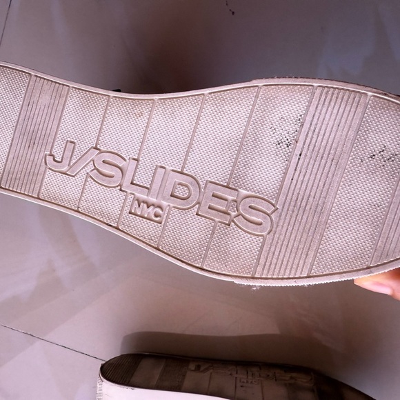 J/Slides NYC Whitney Taupe and Faux Fur Wedge Bootie Womens Size 9M sneakers - Picture 14 of 16